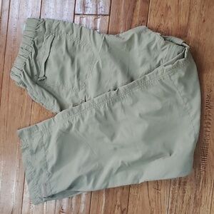 REI tan khaki convertible nylon hiking pants